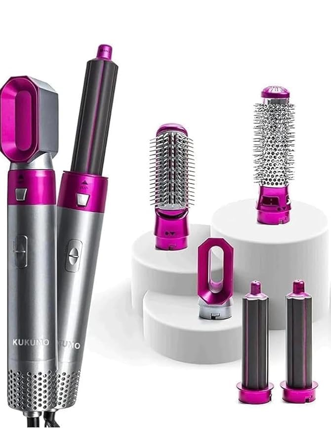 5 In 1 Hot Air Styler Hair Dryer Comb Multifunctional Styling Tool