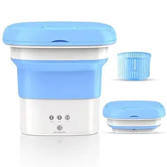 Automatic FoldIng 10L Small Mini WashIng MachIne With Dryer Deep CleanIng