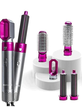 5 In 1 Hot Air Styler Hair Dryer Comb Multifunctional Styling Tool