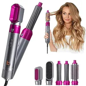 5 In 1 Hot Air Styler Hair Dryer Comb Multifunctional Styling Tool