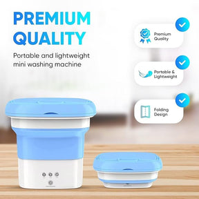 Automatic FoldIng 10L Small Mini WashIng MachIne With Dryer Deep CleanIng