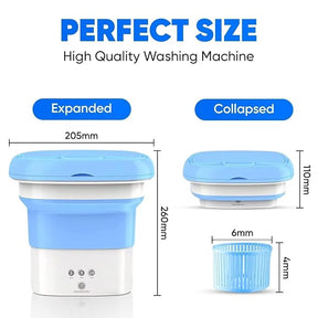 Automatic FoldIng 10L Small Mini WashIng MachIne With Dryer Deep CleanIng
