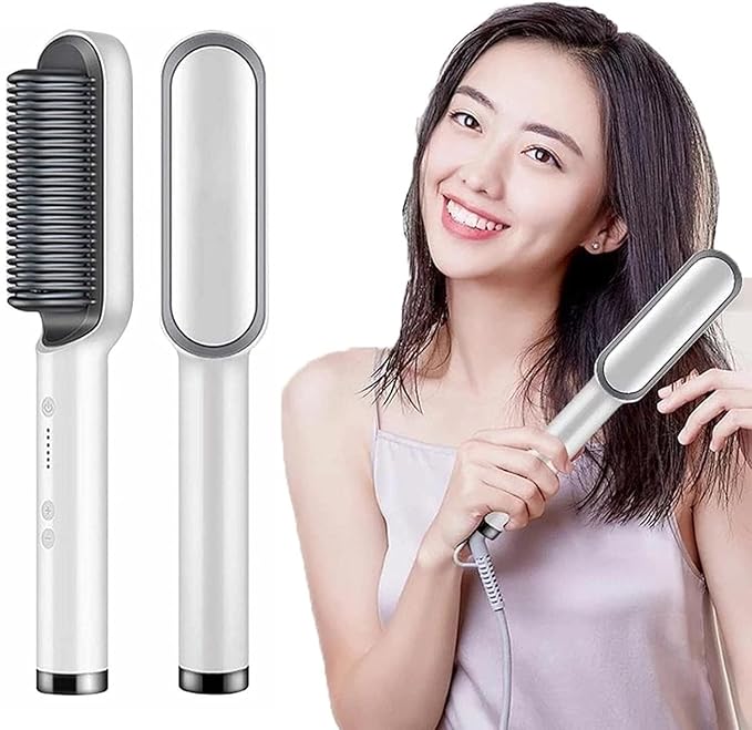 Electric Hair Straightener Comb With 5 Temperature Control