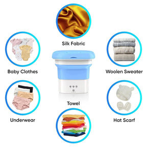 Automatic FoldIng 10L Small Mini WashIng MachIne With Dryer Deep CleanIng